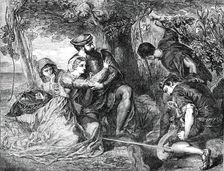 "Francesco Novello di Carrara and the Lady Taddea...", 1850. Creator: Unknown