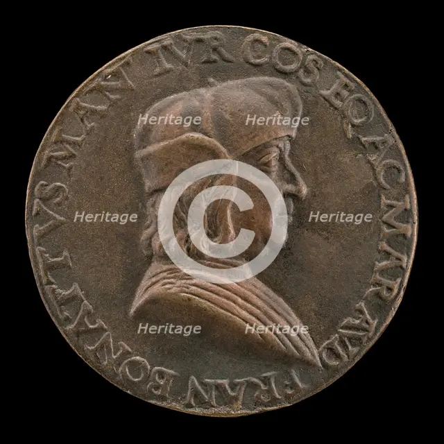 Francesco Bonatti, Mantuan Lawyer [obverse], c. 1510. Creator: Mea.