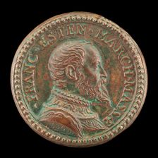 Francesco d'Este, 1516-1578, Son of Alfonso I, Marquess of Massa, 1554. Creator: Pastorino Pastorini