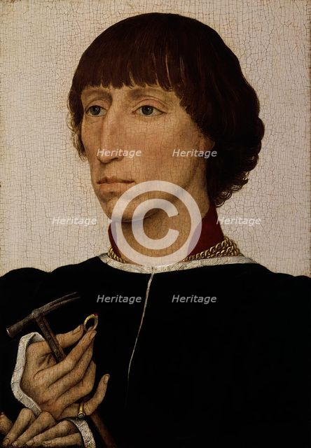 Francesco d'Este (born about 1429, died after July 20, 1486), ca. 1460. Creator: Rogier Van der Weyden.