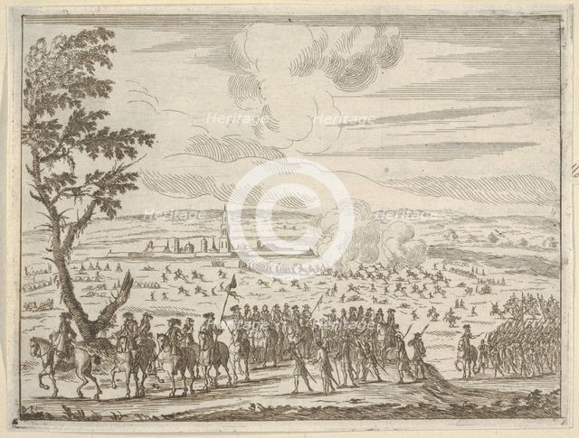 Francesco d'Este Leads the French Army After the Difficult Resolution of Cremona without L..., 1659. Creator: Bartolomeo Fenice.