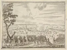 Francesco d'Este Leads the French Army After the Difficult Resolution of Cremona without L..., 1659. Creator: Bartolomeo Fenice
