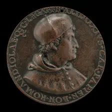 Francesco degli Alidosi, c. 1455-1511, Cardinal of Pavia 1505, Legate of Bologna...1508 [obverse]. Creator: Unknown
