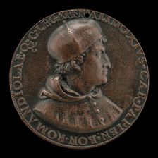 Francesco degli Alidosi, c. 1455-1511, Cardinal of Pavia 1505, Legate of Bologna...1508 [obverse]. Creator: Unknown
