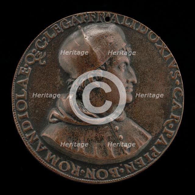 Francesco degli Alidosi, c. 1455-1511, Cardinal of Pavia 1505, Legate of Bologna...1508 [obverse]. Creator: Unknown.