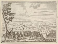 Francesco d'Este Leads the French Army After the Difficult Resolution of Cremona without L..., 1659. Creator: Bartolomeo Fenice