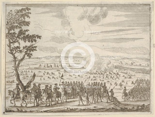 Francesco d'Este Leads the French Army After the Difficult Resolution of Cremona without L..., 1659. Creator: Bartolomeo Fenice.