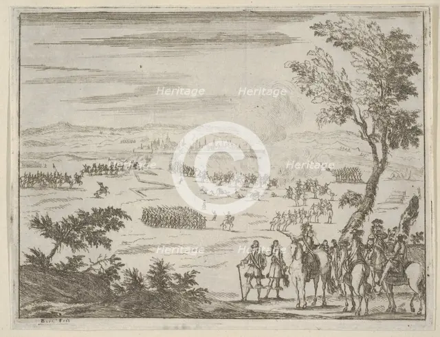 Francesco I d'Este and the French Army Besiege Valenza, which has Been Taken by the Spanis..., 1659. Creator: Bartolomeo Fenice.