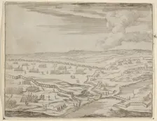 Francesco I d'Este Approches the Camp of the Enemy Under the Pretext of Battle, Although h..., 1659. Creator: Bartolomeo Fenice