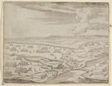 Francesco I d'Este Approches the Camp of the Enemy Under the Pretext of Battle, Although h..., 1659. Creator: Bartolomeo Fenice