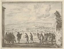 Francesco I d'Este Builds the Fortresses of Modena for the Security of his People, from L .., 1659. Creator: Bartolomeo Fenice