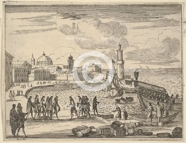 Francesco I d'Este Combines Forces with The Republic of Venice and Genoa Against the Ottom..., 1659. Creator: Bartolomeo Fenice.