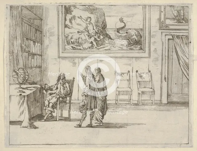 Francesco I d'Este Displays Great Faculty in his Studies, from L'Idea di un Principe ed Er..., 1659. Creator: Bartolomeo Fenice.