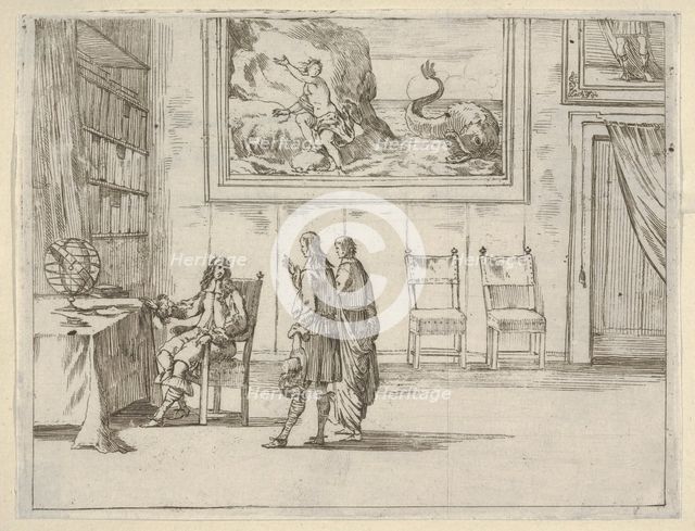 Francesco I d'Este Displays Great Faculty in his Studies, from L'Idea di un Principe ed Er..., 1659. Creator: Bartolomeo Fenice.
