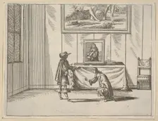 Francesco I d'Este is Generous in Pardoning the Offenders, from L'Idea di un Principe ed E..., 1659. Creator: Bartolomeo Fenice