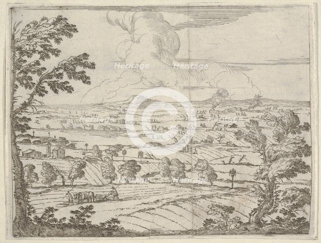 Francesco I d'Este Keeps his State Intact During the Descent of the Germans into Mantua, f..., 1659. Creator: Bartolomeo Fenice.