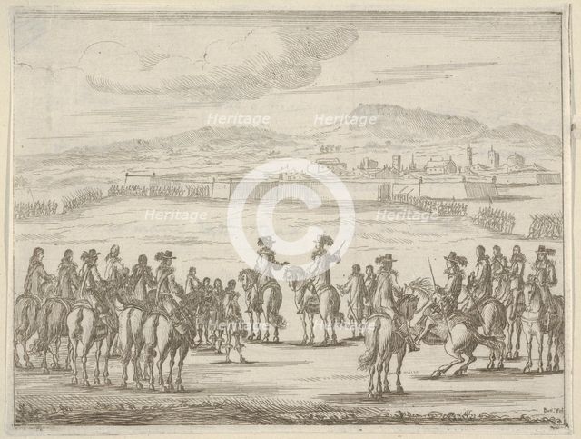 Francesco I d'Este Liberates the City of Turin and Leaves it in the Hands of the Duke of S..., 1659. Creator: Bartolomeo Fenice.