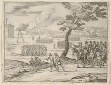 Francesco I d'Este Punishes a Soldier by Death who had Stolen a Chalice from the Holy Chur..., 1659. Creator: Bartolomeo Fenice