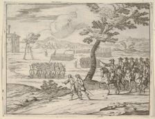 Francesco I d'Este Punishes a Soldier by Death who had Stolen a Chalice from the Holy Chur..., 1659. Creator: Bartolomeo Fenice