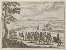 Francesco I d'Este Secures the Fort and the Land to Protect from the German Troops, from L..., 1659. Creator: Bartolomeo Fenice