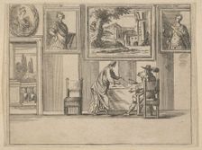 Francesco I d'Este Sentencing the Guilty with Great Difficulty, from L'Idea di un Principe..., 1659. Creator: Bartolomeo Fenice