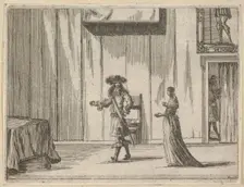 Francesco I d'Este Speaks About his Victories with an Honest Comportment, from L'Idea di u..., 1659. Creator: Bartolomeo Fenice