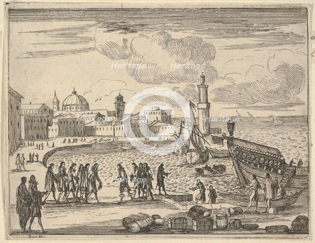 Francesco I d'Este Combines Forces with The Republic of Venice and Genoa Against the Ottom..., 1659. Creator: Bartolomeo Fenice.