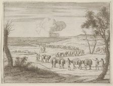 Francesco I d'Este Aids the Duke of Mantua After his Territories were Devastated by the Ge..., 1659. Creator: Bartolomeo Fenice