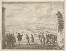 Francesco I d'Este Builds the Fortresses of Modena for the Security of his People, from L .., 1659. Creator: Bartolomeo Fenice