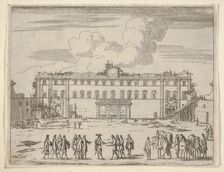 Francesco I d'Este Builds the Palazzo di Sassuolo, from L'Idea di un Principe ed Eroe Cris..., 1659. Creator: Bartolomeo Fenice