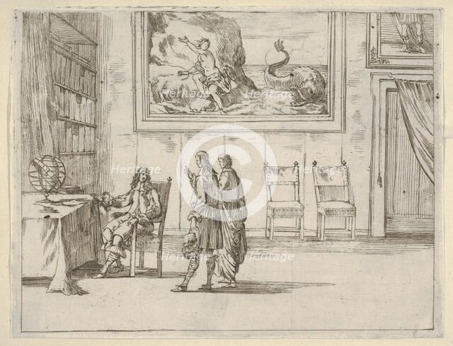 Francesco I d'Este Displays Great Faculty in his Studies, from L'Idea di un Principe ed Er..., 1659. Creator: Bartolomeo Fenice.