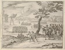 Francesco I d'Este Punishes a Soldier by Death who had Stolen a Chalice from the Holy Chur..., 1659. Creator: Bartolomeo Fenice