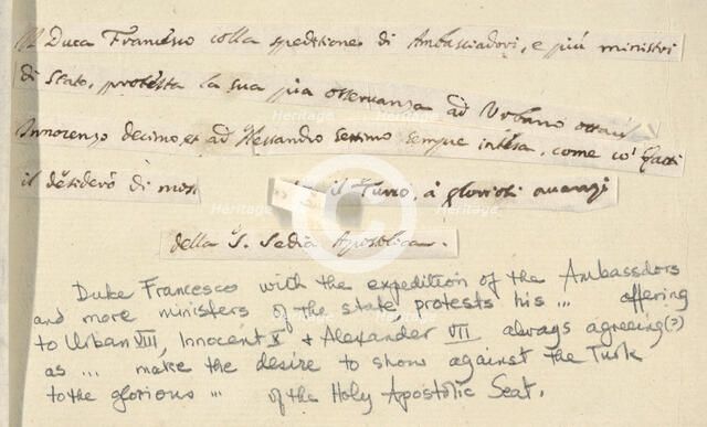 Francesco I d'Este, with the Expedition of the Embassadors and Ministers of State, Declare..., 1659. Creator: Bartolomeo Fenice.