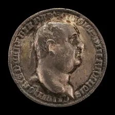 Francesco II da Carrara, 1359-1406, Lord of Padua 1388-1405 [obverse], 1390. Creator: Unknown