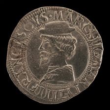 Francesco II Gonzaga, 1466-1519, 4th Marquess of Mantua 1484 [obverse], 16th century. Creator: Unknown