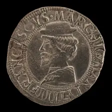 Francesco II Gonzaga, 1466-1519, 4th Marquess of Mantua 1484 [obverse], 16th century. Creator: Unknown