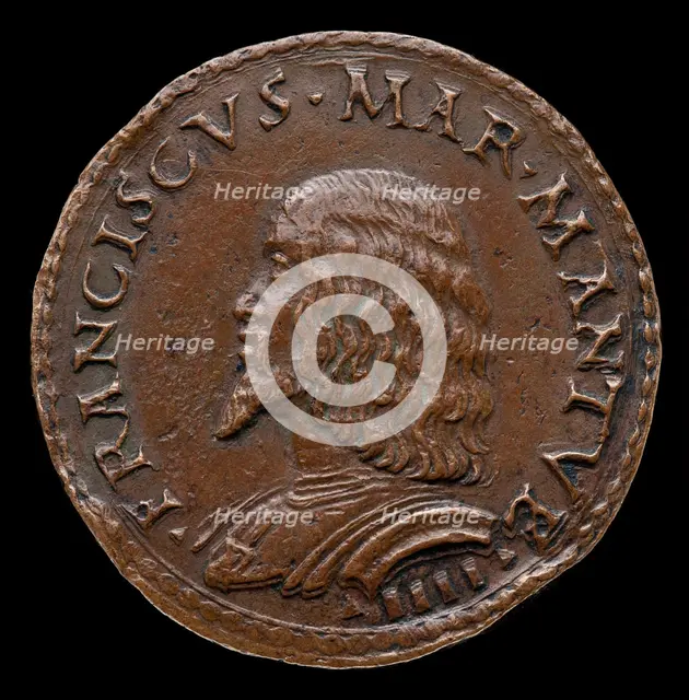 Francesco II Gonzaga, 1466-1519, 4th Marquess of Mantua 1484 [obverse], probably 1484/1506. Creator: Gian Marco Cavalli.