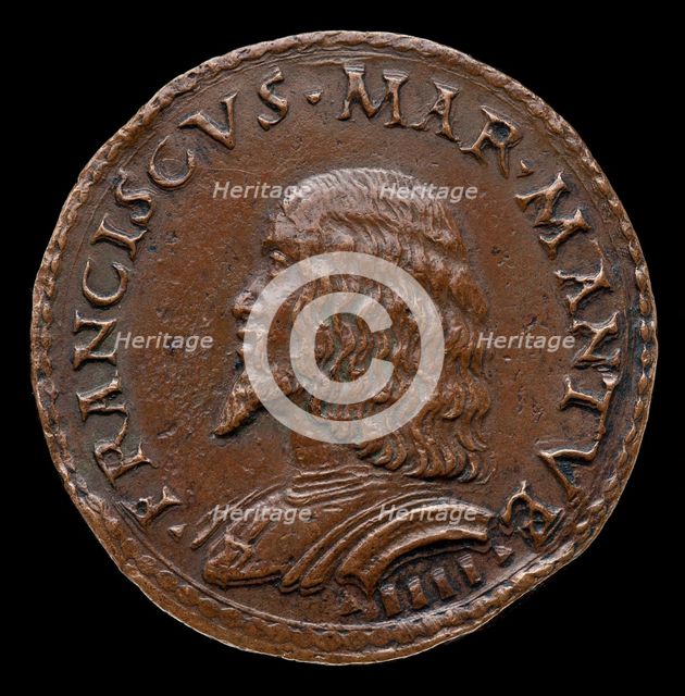 Francesco II Gonzaga, 1466-1519, 4th Marquess of Mantua 1484 [obverse], probably 1484/1506. Creator: Gian Marco Cavalli.