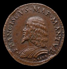 Francesco II Gonzaga, 1466-1519, 4th Marquess of Mantua 1484 [obverse], probably 1484/1506. Creator: Gian Marco Cavalli