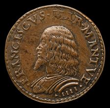 Francesco II Gonzaga, 1466-1519, 4th Marquess of Mantua 1484 [obverse], probably 1484/1506. Creator: Gian Marco Cavalli