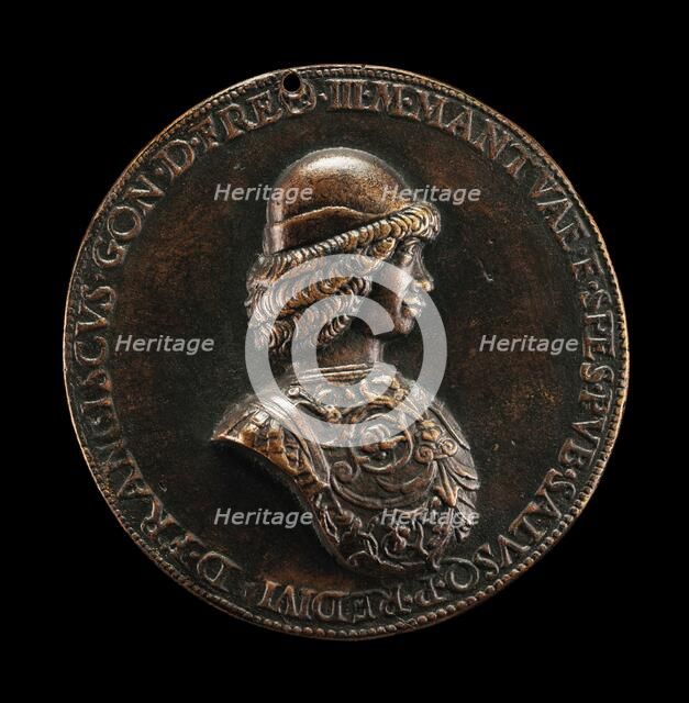 Francesco II Gonzaga, 1466-1519, 4th Marquess of Mantua 1484 [obverse], probably 1484. Creator: Bartolommeo di Virgilio Melioli.