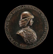 Francesco II Gonzaga, 1466-1519, 4th Marquess of Mantua 1484 [obverse], probably 1484. Creator: Bartolommeo di Virgilio Melioli