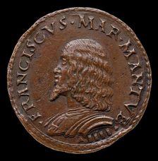 Francesco II Gonzaga, 1466-1519, 4th Marquess of Mantua 1484 [obverse], probably 1484/1506. Creator: Gian Marco Cavalli