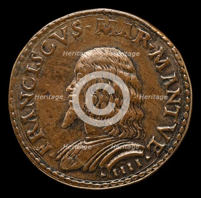 Francesco II Gonzaga, 1466-1519, 4th Marquess of Mantua 1484 [obverse], probably 1484/1506. Creator: Gian Marco Cavalli.