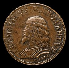 Francesco II Gonzaga, 1466-1519, 4th Marquess of Mantua 1484 [obverse], probably 1484/1506. Creator: Gian Marco Cavalli