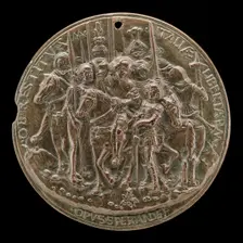 Francesco II Gonzaga and Soldiers [reverse], c. 1495. Creator: Sperandio Savelli