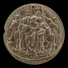 Francesco II Gonzaga and Soldiers [reverse], c. 1495. Creator: Sperandio Savelli