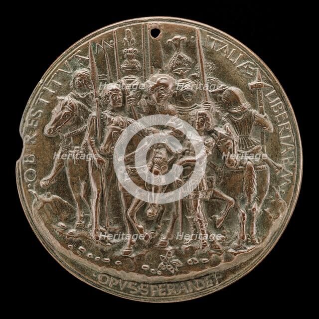 Francesco II Gonzaga and Soldiers [reverse], c. 1495. Creator: Sperandio Savelli.