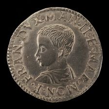 Francesco III Gonzaga, 1533-1550, 2nd Duke of Mantua [obverse], 16th century. Creator: Unknown