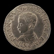 Francesco III Gonzaga, 1533-1550, 2nd Duke of Mantua [obverse], 16th century. Creator: Unknown